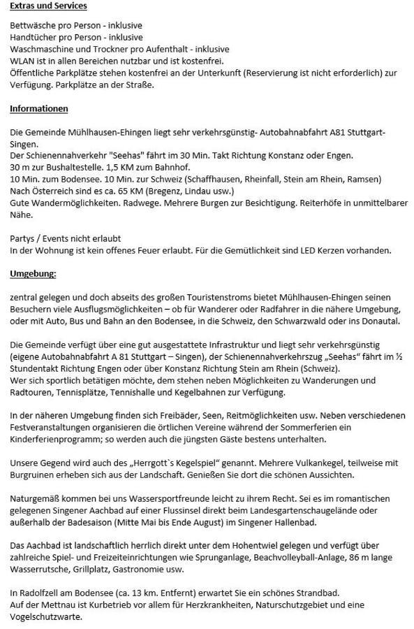 Ferienwohnung Kraehennest In Den Hegaubergen - Naehe Bodensee Muhlhausen-Ehingen Exteriör bild